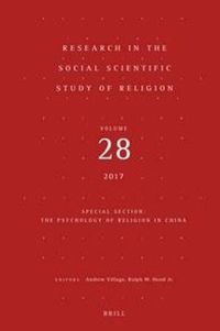 Cover image for Research in the Social Scientific Study of Religion, Volume 28