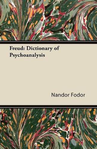 Cover image for Freud: Dictionary of Psychoanalysis