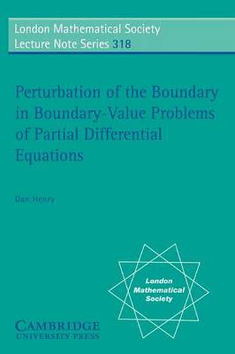 Cover image for Perturbation of the Boundary in Boundary-Value Problems of Partial Differential Equations