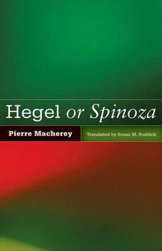 Cover image for Hegel or Spinoza