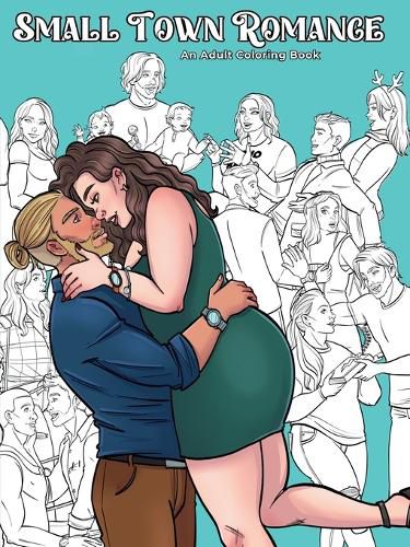 Cover image for Sweet Small Town Coloring Book