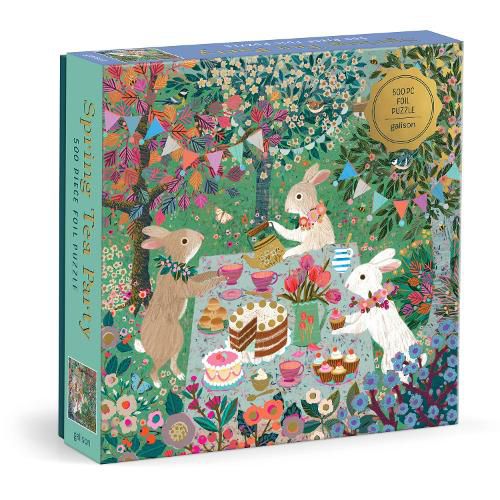 Cover image for Spring Tea Party 500 Piece Foil Puzzle