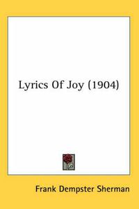 Cover image for Lyrics of Joy (1904)