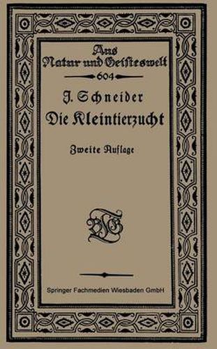 Cover image for Die Kleintierzucht