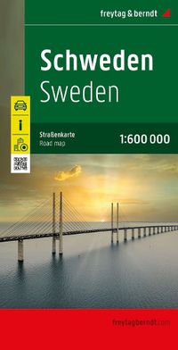 Cover image for Sweden, road map 1:600,000, freytag & berndt