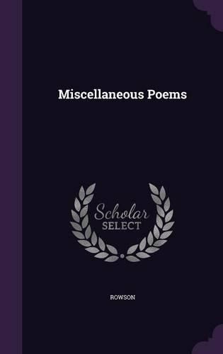 Cover image for Miscellaneous Poems