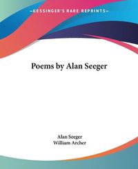 Cover image for Poems by Alan Seeger