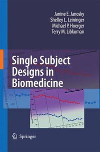 Cover image for Single Subject Designs in Biomedicine