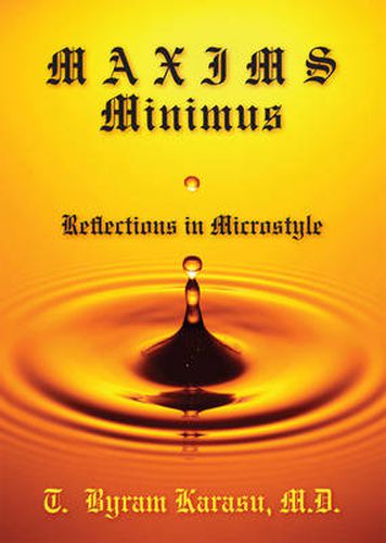 Cover image for Maxims Minimus: Reflections in Microstyle