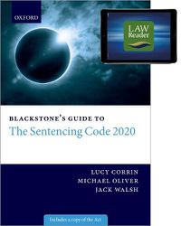 Cover image for Blackstone's Guide to the Sentencing Code 2020 Digital Pack