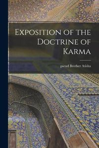 Cover image for Exposition of the Doctrine of Karma