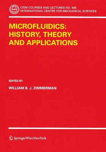 Cover image for Microfluidics: History, Theory and Applications