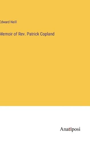 Cover image for Memoir of Rev. Patrick Copland