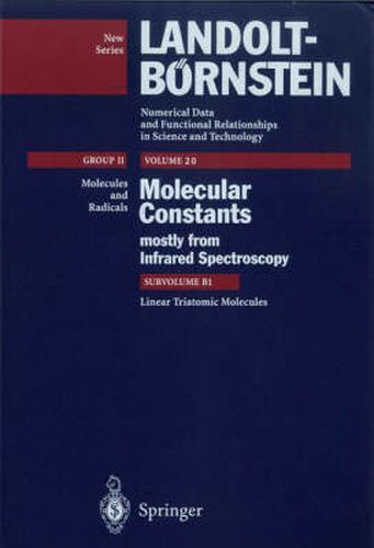 Cover image for Linear Triatomic Molecules: BC1H+ (HBC1+) ... COSe (OCSe)