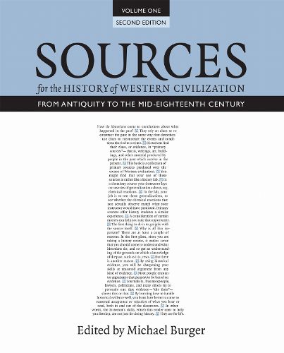 Cover image for Sources for the History of Western Civilization, Volume I: From Antiquity to the Mid-Eighteenth Century