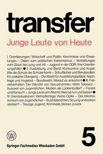 Cover image for Junge Leute Von Heute