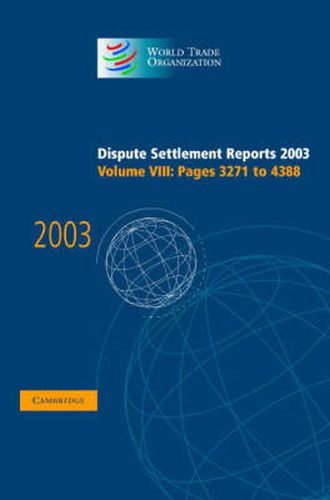 Cover image for Dispute Settlement Reports 2003