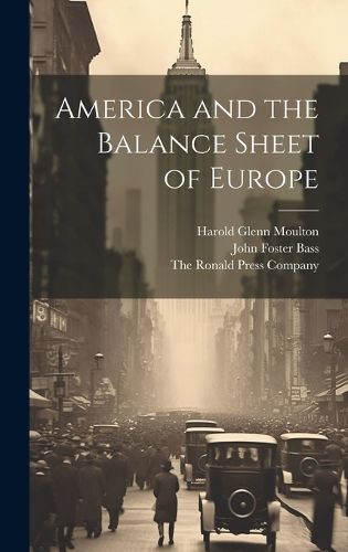 Cover image for America and the Balance Sheet of Europe