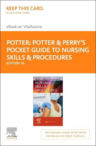 Cover image for Potter & Perry's Pocket Guide to Nursing Skills & Procedures - Elsevier eBook on Vitalsource (Retail Access Card)