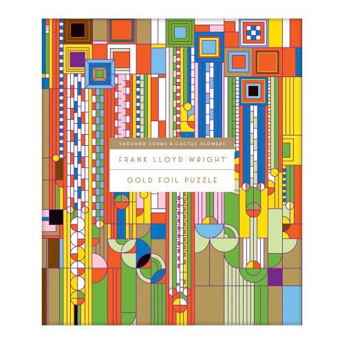 Cover image for Frank Lloyd Wright Saguaro Cactus And Forms Foil Stamped 1000 Piece Puzzle