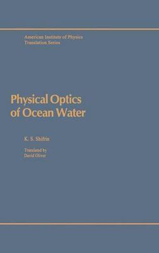 Cover image for Physical Optics of Ocean Water