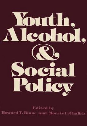 Cover image for Youth, Alcohol, and Social Policy