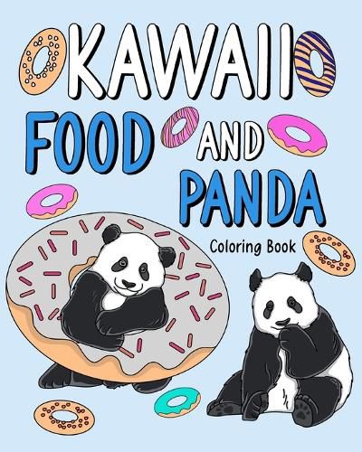 Cover image for Kawaii Food and Panda Coloring Book