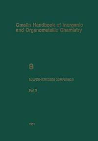 Cover image for S Sulfur-Nitrogen Compounds: Compounds with Sulfur of Oxidation Number IV