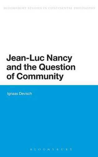 Jean-Luc Nancy and the Question of Community