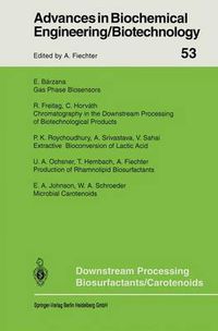 Cover image for Downstream Processing Biosurfactants Carotenoids