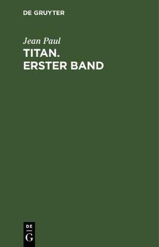 Cover image for Titan. Erster Band