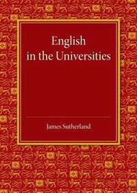 Cover image for English in the Universities: An Inaugural Lecture