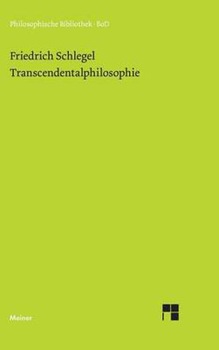 Cover image for Transcendentalphilosophie