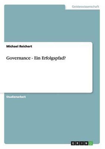 Cover image for Governance - Ein Erfolgspfad?