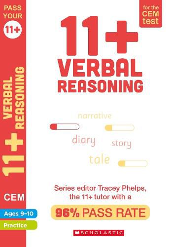 Cover image for 11+ Verbal Reasoning Practice and Assessment for the CEM Test Ages 09-10