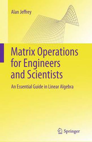 Cover image for Matrix Operations for Engineers and Scientists: An Essential Guide in Linear Algebra