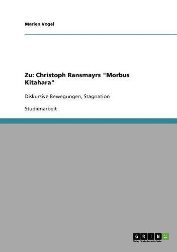 Cover image for Zu: Christoph Ransmayrs  Morbus Kitahara