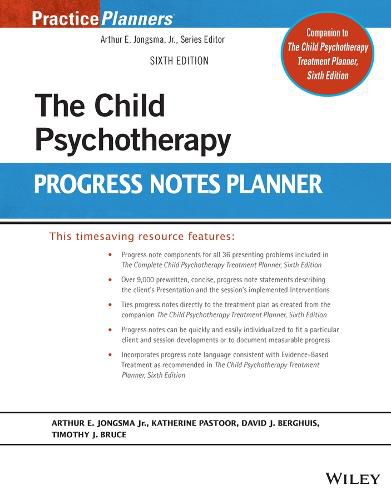 Cover image for The Child Psychotherapy Progress Notes Planner, Si xth Edition