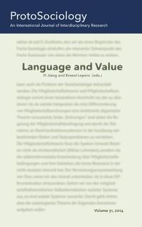 Cover image for Language and Value: ProtoSociology Volume 31