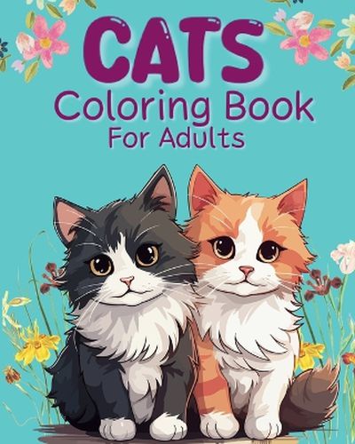 Cover image for Cats Coloring Book For Adults