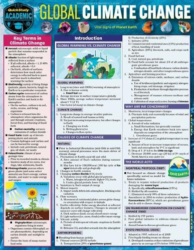 Cover image for Global Climate Change: A Quickstudy Laminated Reference Guide