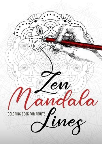 Cover image for Zen Mandala Lines Coloring Book for Adults