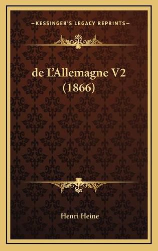 Cover image for de L'Allemagne V2 (1866)