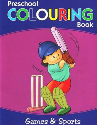 Cover image for Preschool Colouring Book: Games & Sports