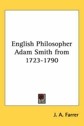 Cover image for English Philosopher Adam Smith from 1723-1790