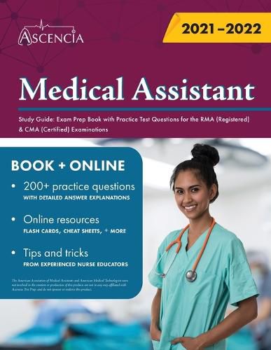 Cover image for Medical Assistant Study Guide: Exam Prep Book with Practice Test Questions for the RMA (Registered) & CMA (Certified) Examinations