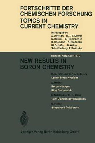 Cover image for New Results in Boron Chemistry