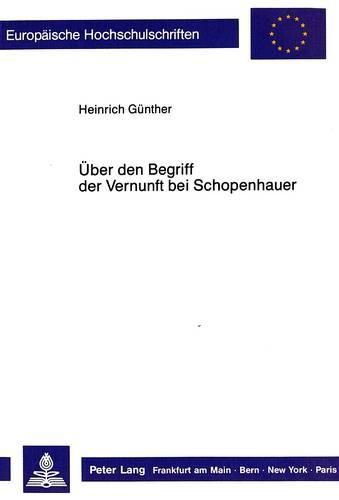 Cover image for Ueber Den Begriff Der Vernunft Bei Schopenhauer