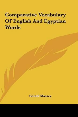 Cover image for Comparative Vocabulary of English and Egyptian Words Comparative Vocabulary of English and Egyptian Words