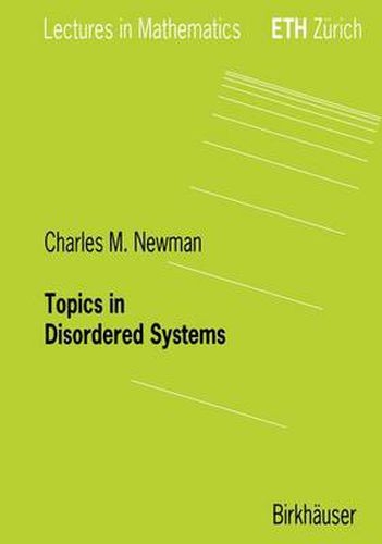 Cover image for Topics in Disordered Systems